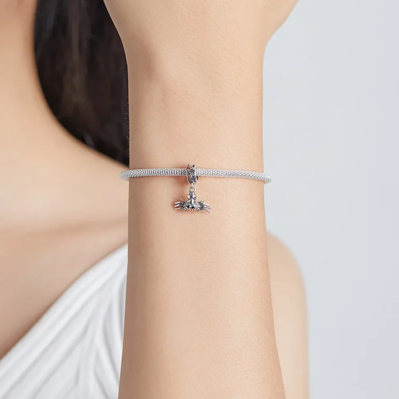 (image for) Pandora Style Funny Spider Dangle - SCC1959 - View 5