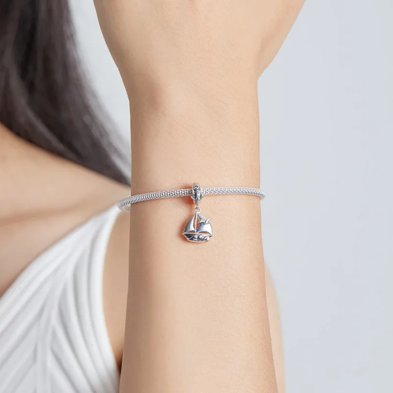 (image for) Pandora Style Globetrotter - Sailing Dangle - SCC2029 - View 5