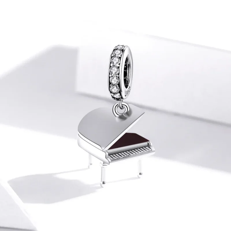 (image for) Pandora Style Grand Piano Dangle - SCC1733 - View 2