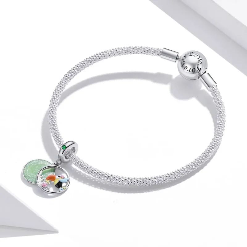 (image for) Pandora Style Happy Toucan Dangle - BSC449 - View 3