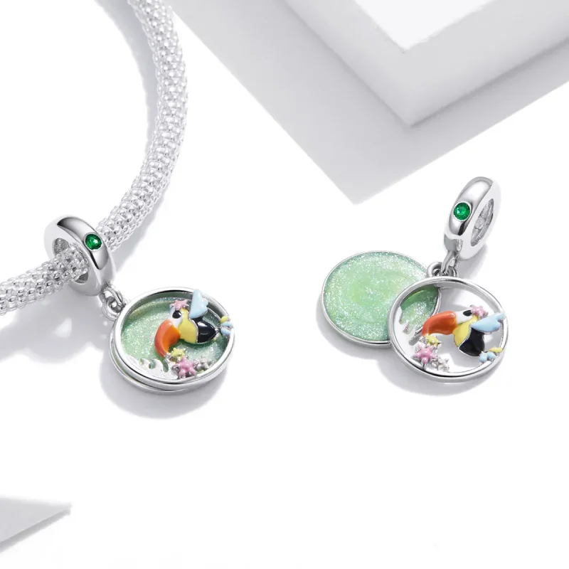 (image for) Pandora Style Happy Toucan Dangle - BSC449 - View 4