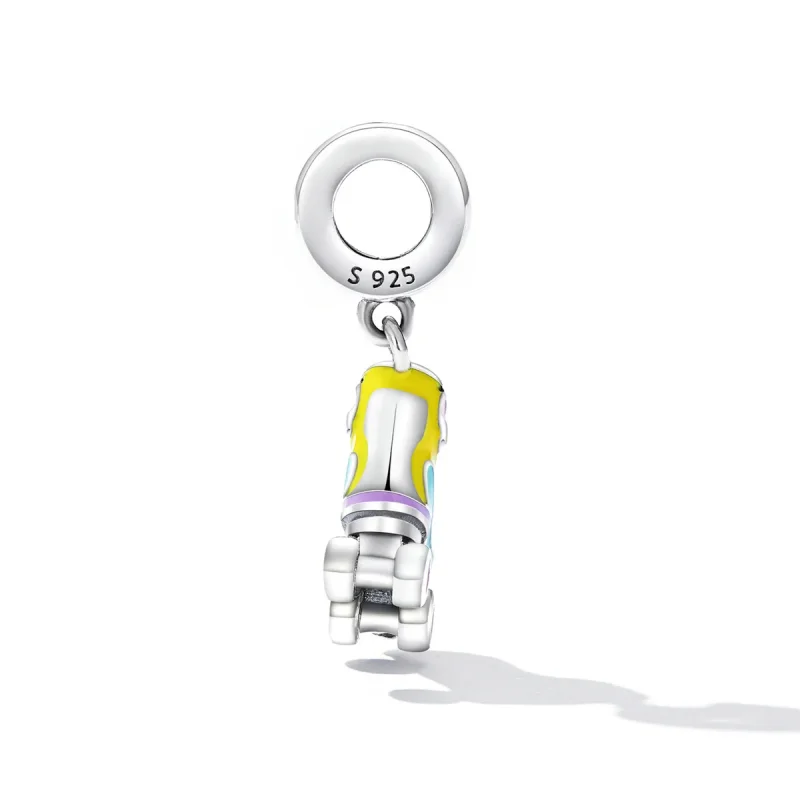 (image for) Pandora Style Ice Skates Dangle - SCC2213 - View 3