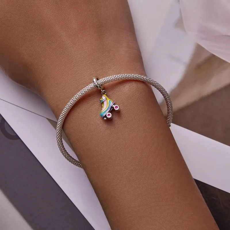 (image for) Pandora Style Ice Skates Dangle - SCC2213 - View 6