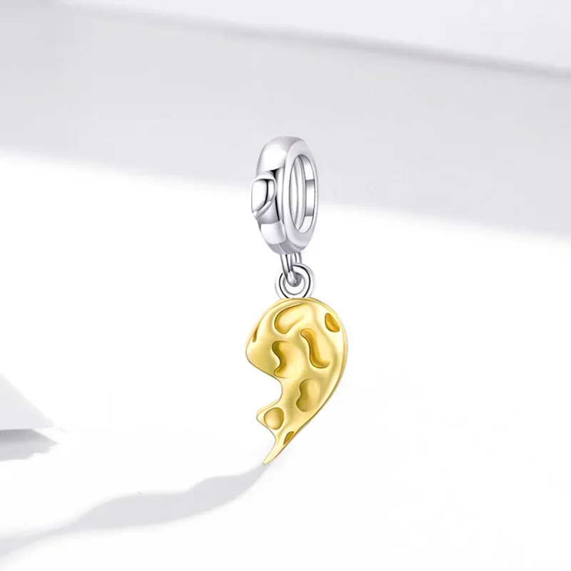 (image for) Pandora Style Intimacy - Half Heart Dangle - BSC465 - View 2