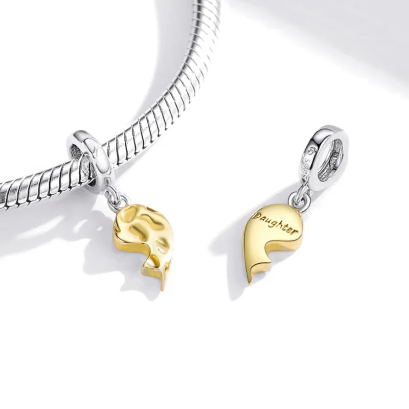 (image for) Pandora Style Intimacy - Half Heart Dangle - BSC465 - View 4