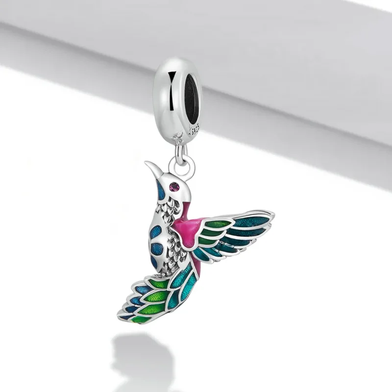 (image for) Pandora Style Kingfisher Dangle - SCC2126 - View 2