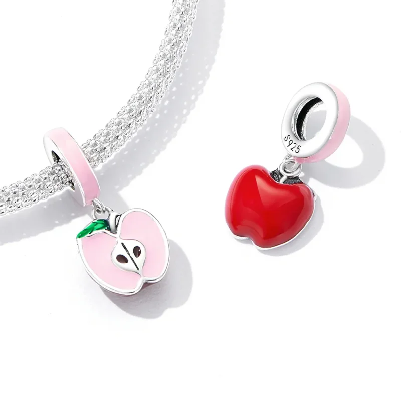(image for) Pandora Style Little Apple Dangle - SCC2226 - View 5