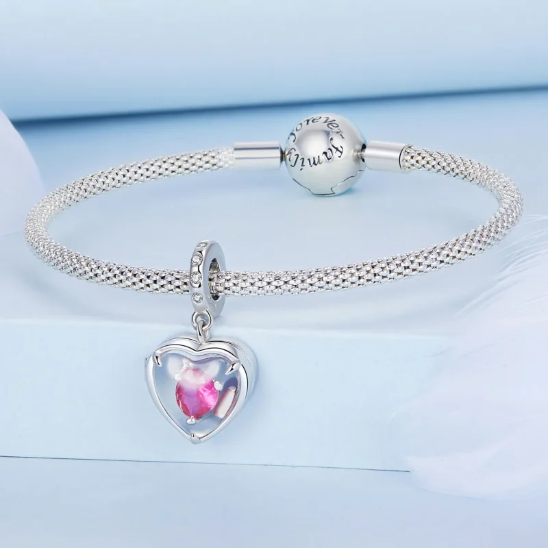 (image for) Pandora Style Locket I love you Dangle - BSC681 - View 3