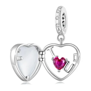 (image for) Pandora Style Locket I love you Dangle - BSC681