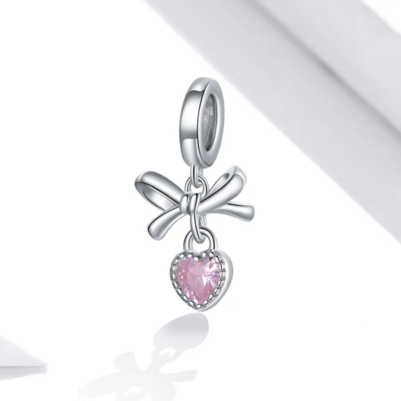 (image for) Pandora Style Love Bow Dangle - BSX001-L - View 2