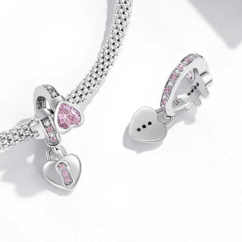 (image for) Pandora Style Love Lock Dangle - SCC2124 - View 4