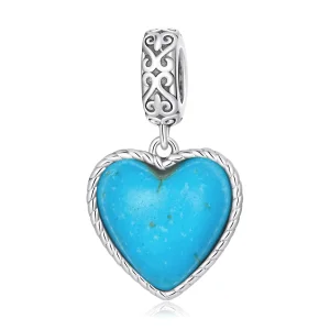 (image for) Pandora Style Love Turquoise Dangle - SCC2227