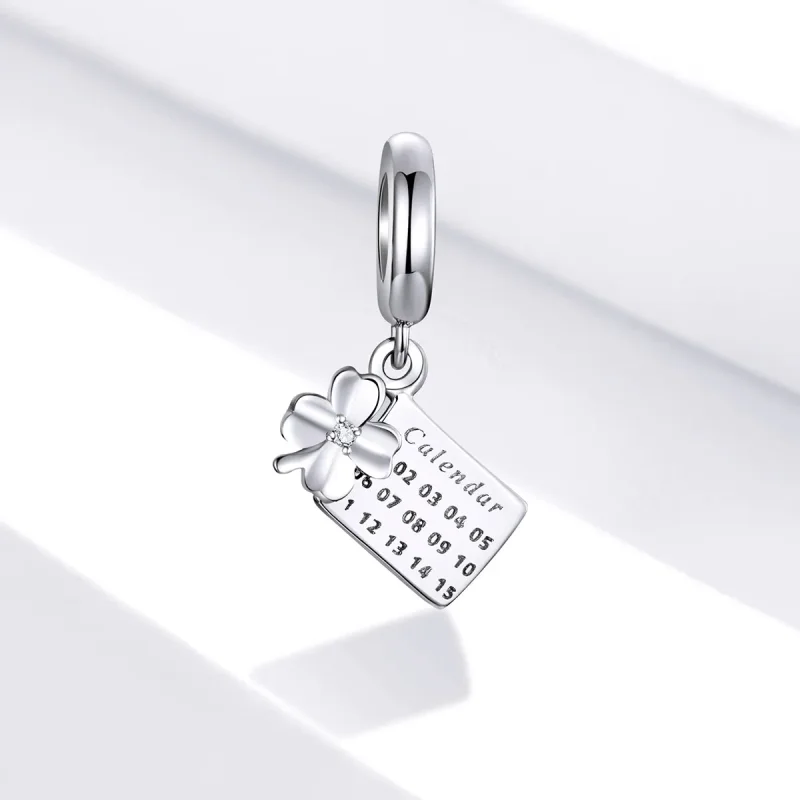 (image for) Pandora Style Lucky Calendar Dangle - BSC257 - View 2