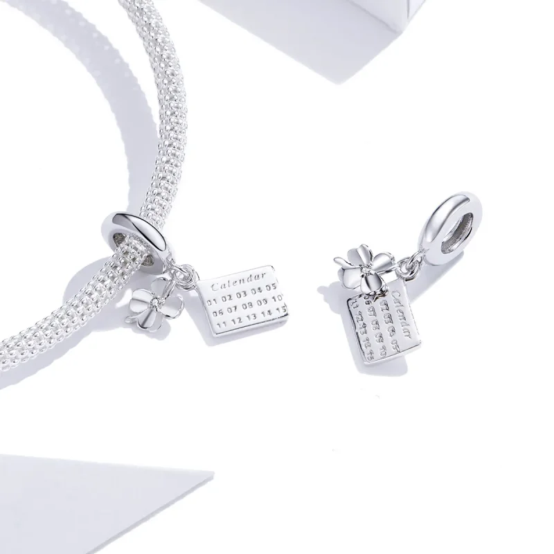 (image for) Pandora Style Lucky Calendar Dangle - BSC257 - View 4
