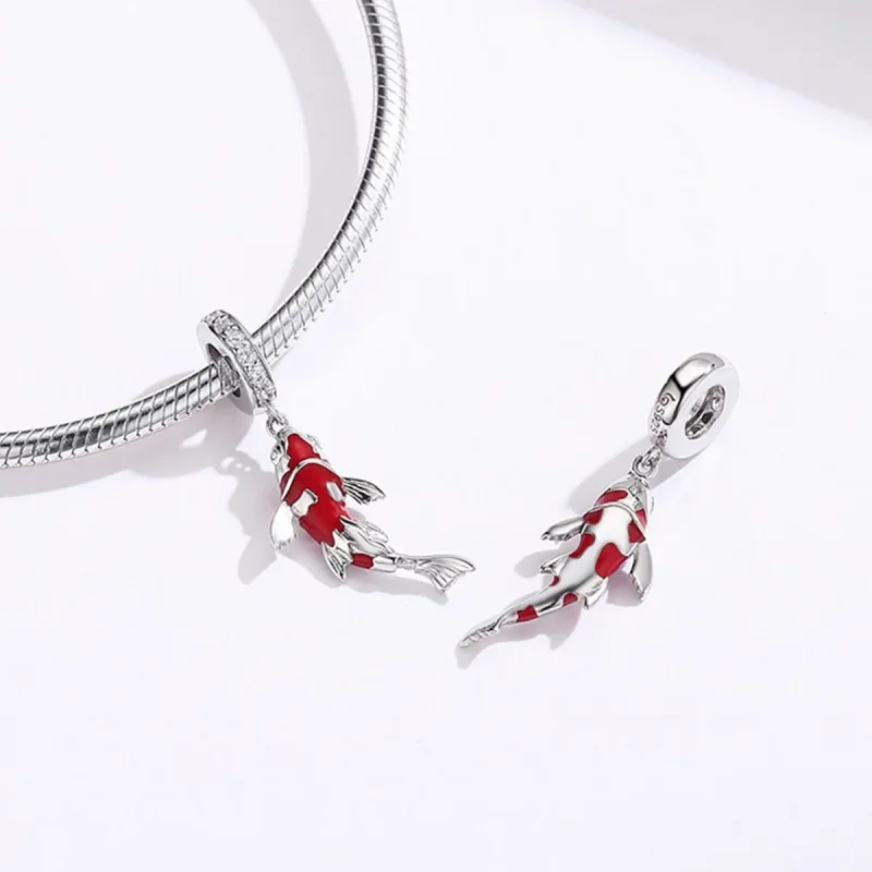 (image for) Pandora Style Lucky Koi Dangle - BSC085 - View 4
