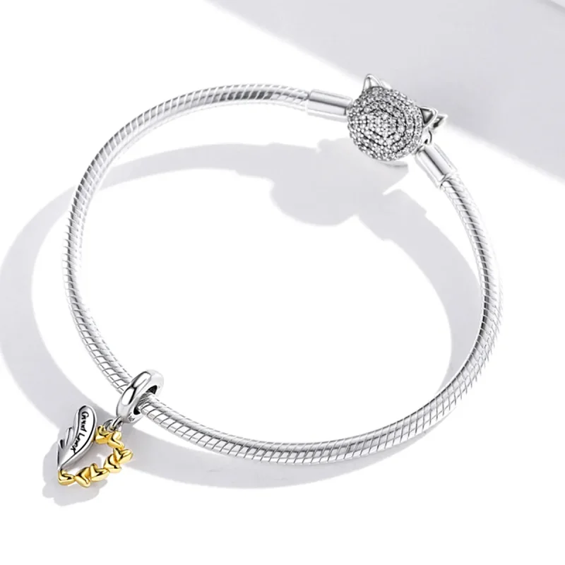 (image for) Pandora Style Lucky Wings Dangle - BSC504 - View 3