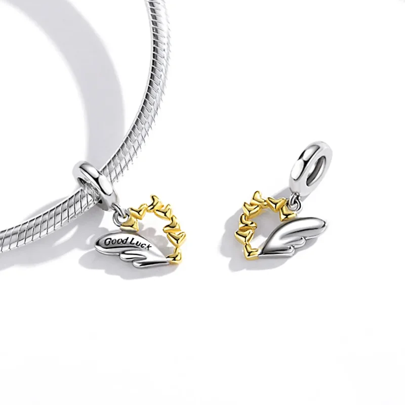 (image for) Pandora Style Lucky Wings Dangle - BSC504 - View 4