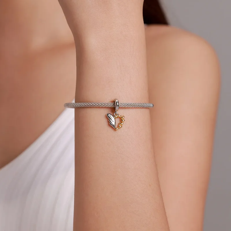 (image for) Pandora Style Lucky Wings Dangle - BSC504 - View 5