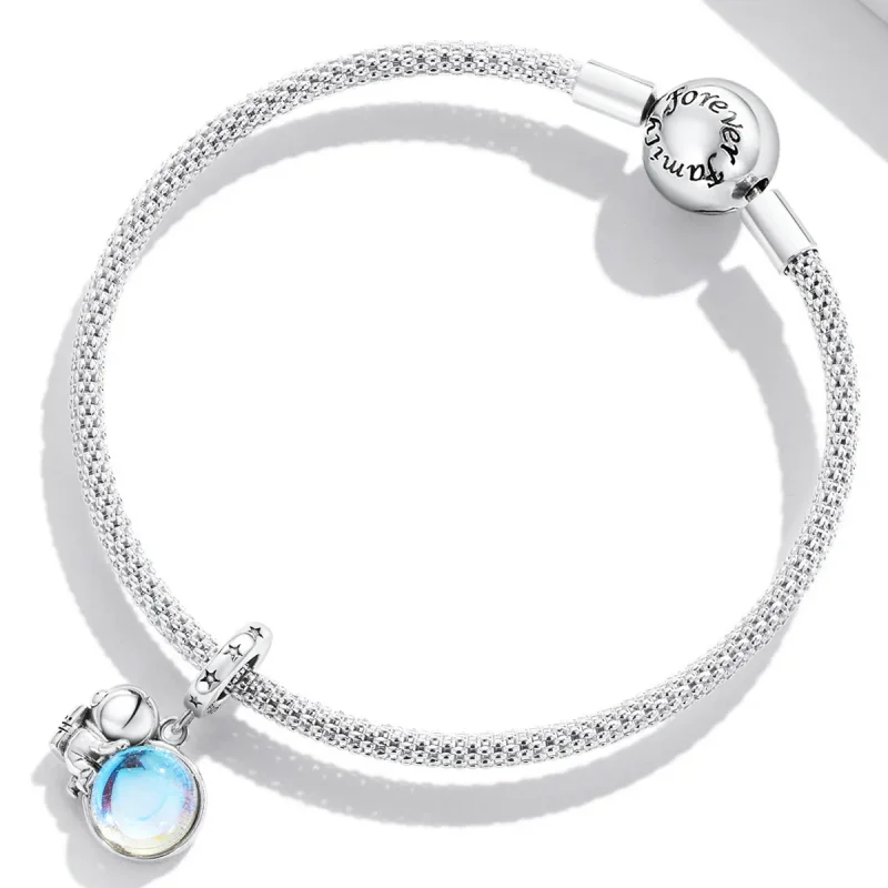 (image for) Pandora Style Lunar Astronaut Dangle - BSC581 - View 3