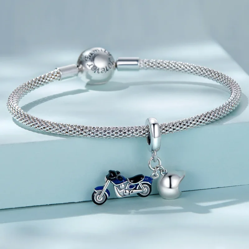 (image for) Pandora Style Motorcycle Dangle - SCC2364 - View 3
