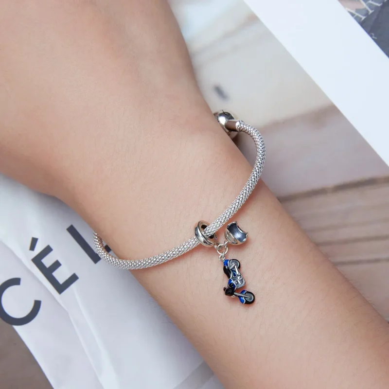 (image for) Pandora Style Motorcycle Dangle - SCC2364 - View 5