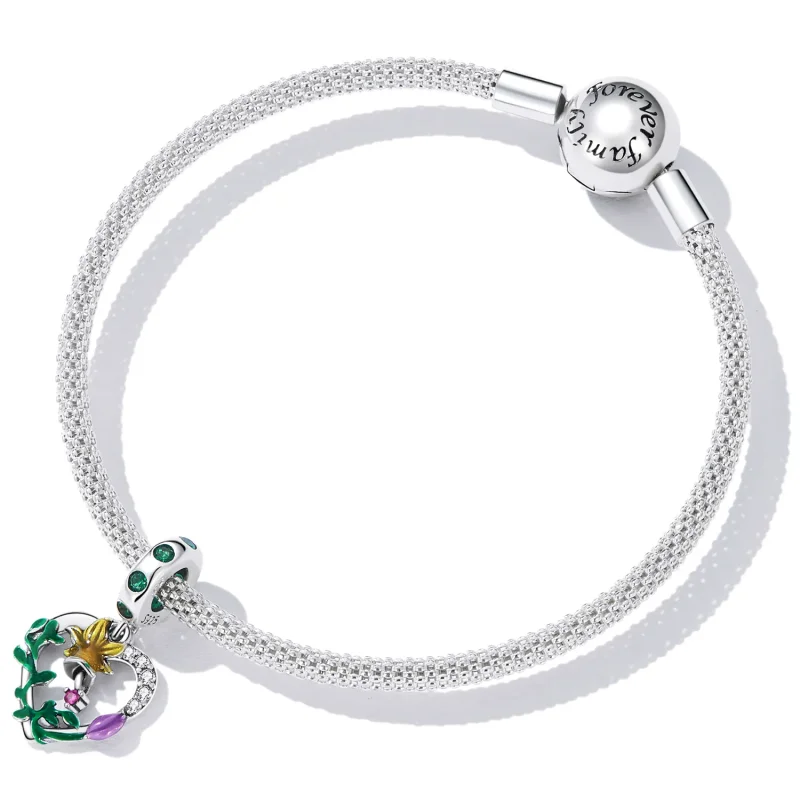 (image for) Pandora Style Openwork Love Flowers Dangle - SCC2249 - View 5