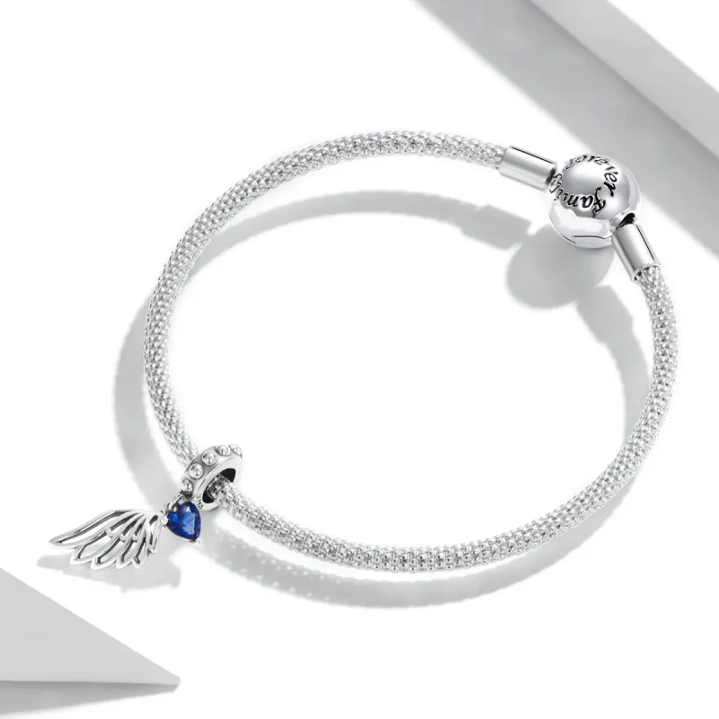 (image for) Pandora Style Openwork Out Wings Dangle - SCC2071 - View 3