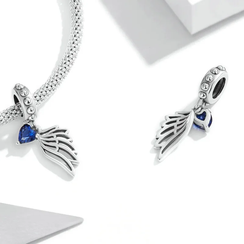(image for) Pandora Style Openwork Out Wings Dangle - SCC2071 - View 4