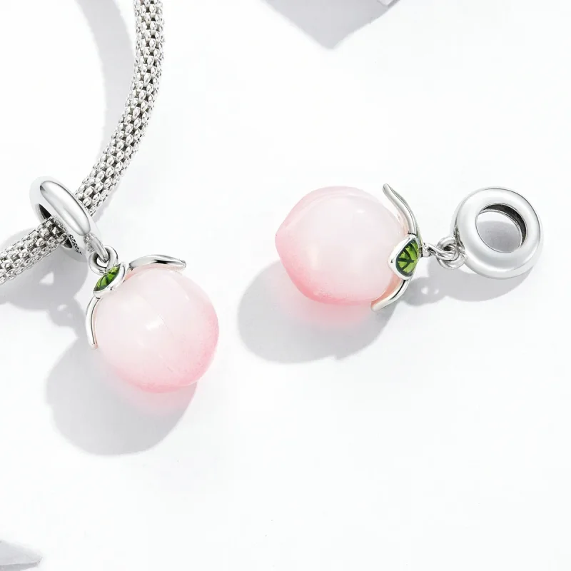 (image for) Pandora Style Peaches Dangle - SCC2177 - View 4