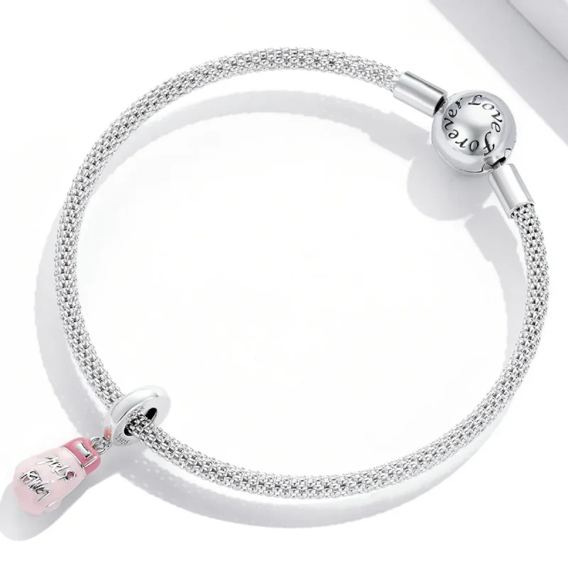 (image for) Pandora Style Pink Boxing Gloves Dangle - SCC2148 - View 3