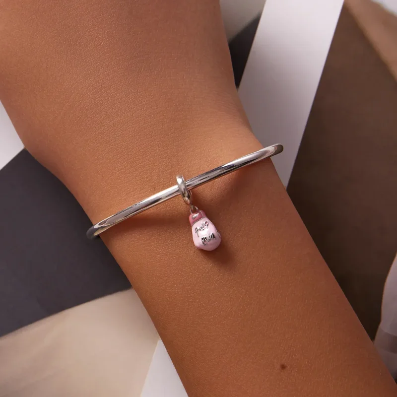 (image for) Pandora Style Pink Boxing Gloves Dangle - SCC2148 - View 5