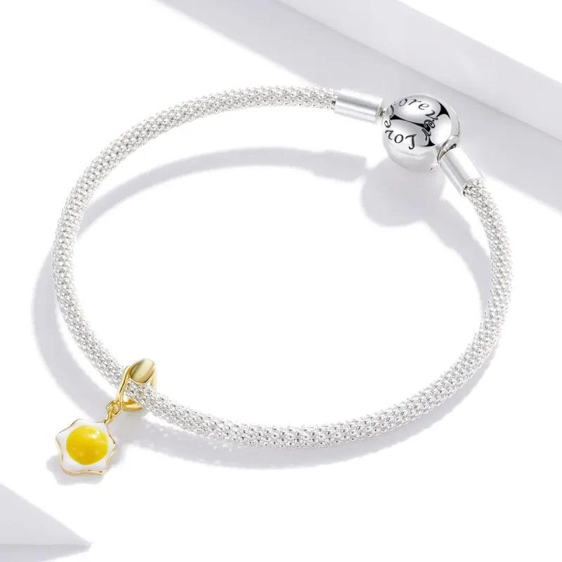 (image for) Pandora Style Poached Eggs Dangle - BSC350 - View 2