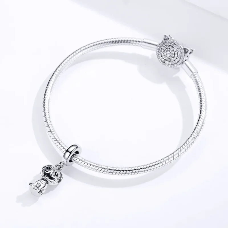 (image for) Pandora Style Pug Dangle - SCC1320 - View 3