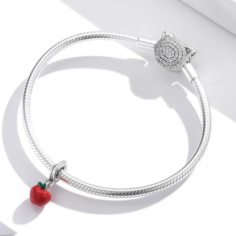 (image for) Pandora Style Red Apple Dangle - SCC1913 - View 3