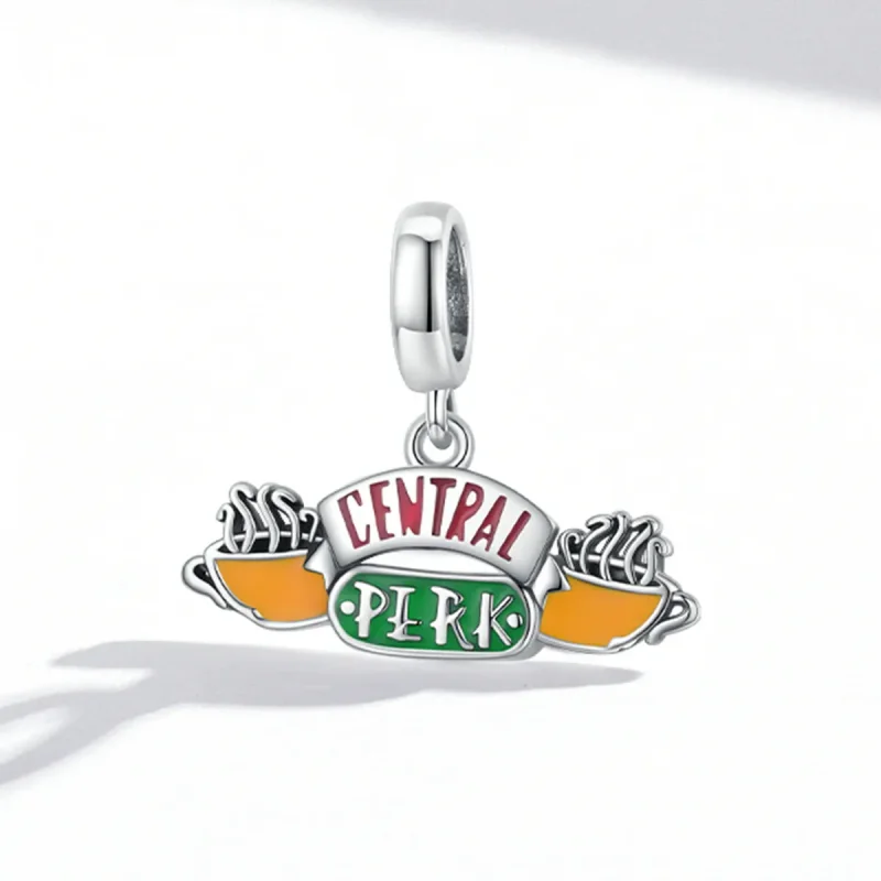 (image for) Pandora Style Retro Coffee Shop Dangle - SCC1969 - View 2