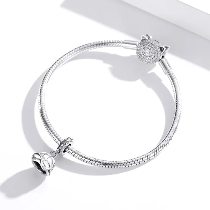 (image for) Pandora Style Retro Helmet Dangle - SCC1711 - View 3