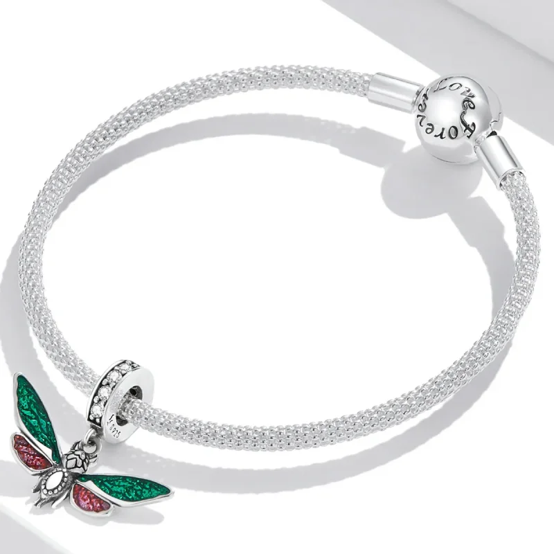 (image for) Pandora Style Retro Moth Dangle - SCC2034 - View 3