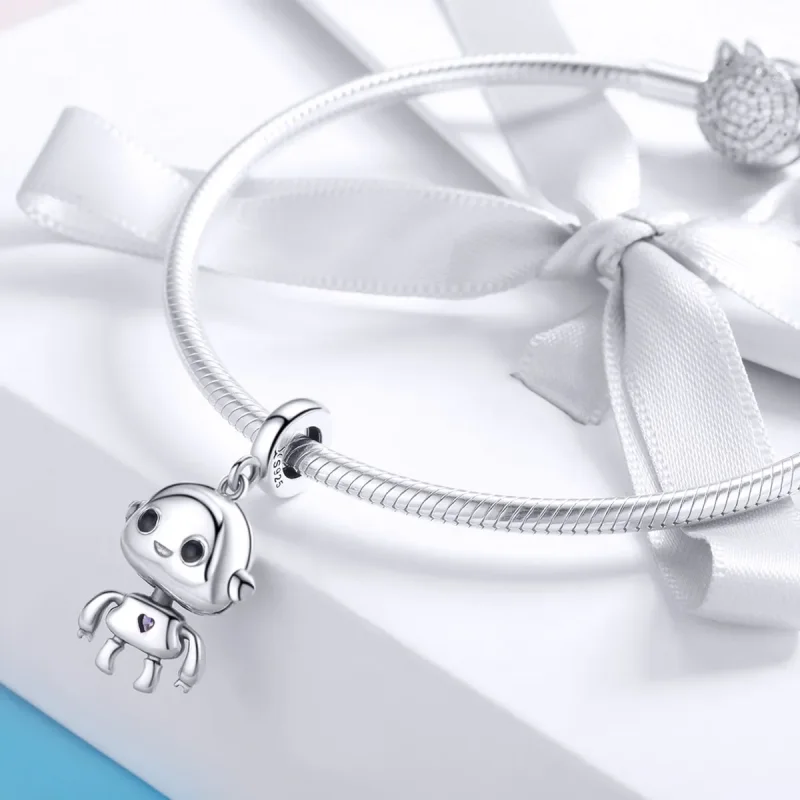 (image for) Pandora Style Robot Dangle - SCC924 - View 3