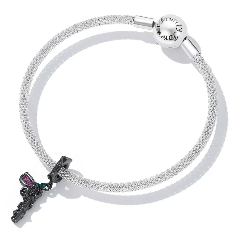 (image for) Pandora Style Rose Pistol Dangle - SCC2241 - View 5