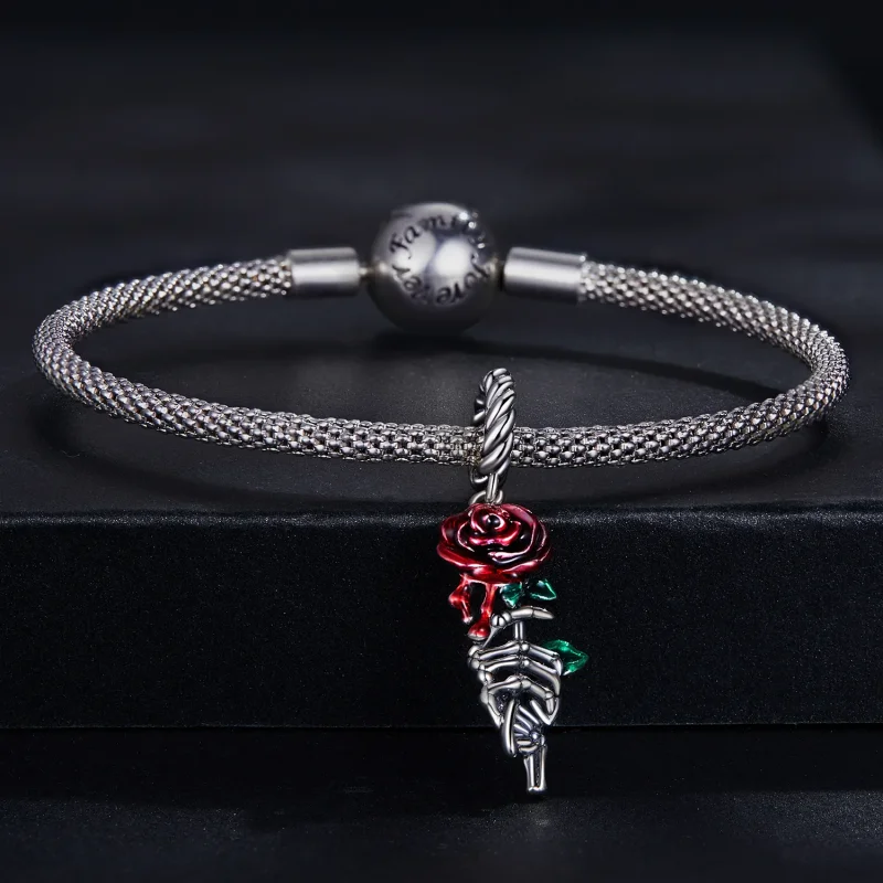 (image for) Pandora Style Scarlet Rose Dangle - SCC2404 - View 3