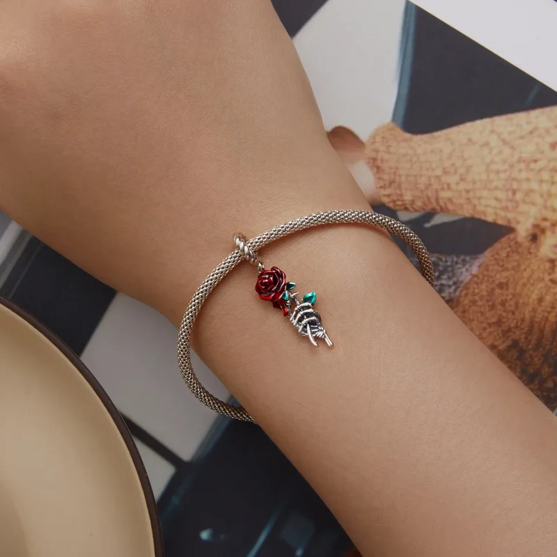 (image for) Pandora Style Scarlet Rose Dangle - SCC2404 - View 5