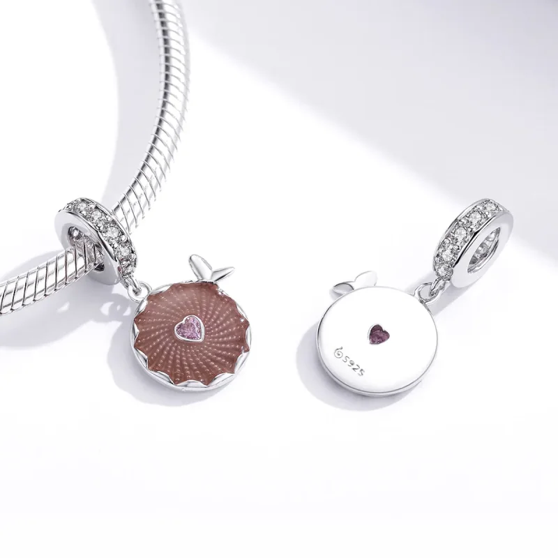 (image for) Pandora Style Shiny Flowers Dangle - BSC290 - View 2