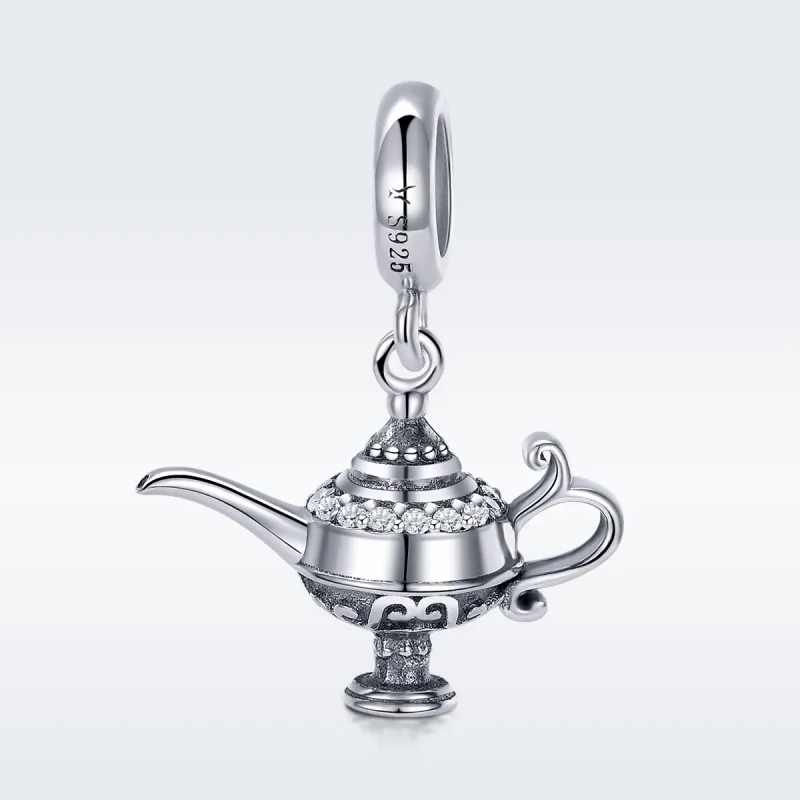 (image for) Pandora Style Silver Aladdin'S Lamp Dangle - SCC703 - View 3