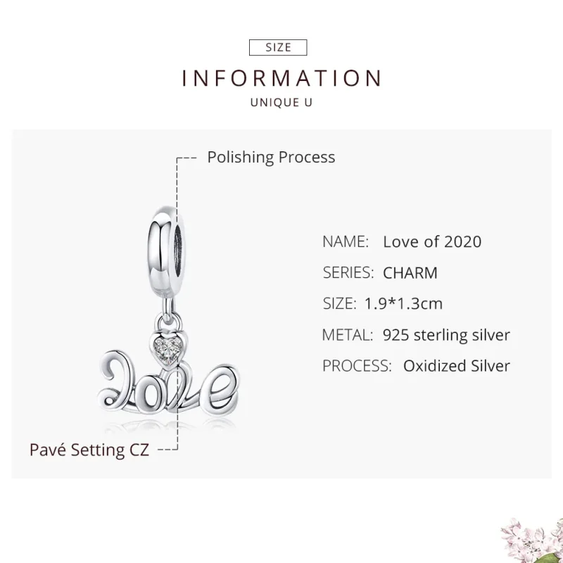 (image for) Pandora Style Silver Anniversary 2020 Dangle - SCC1354 - View 7