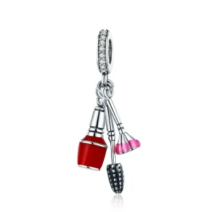 (image for) Pandora Style Silver Beautiful Artifacts Makeup Dangle - SCC785