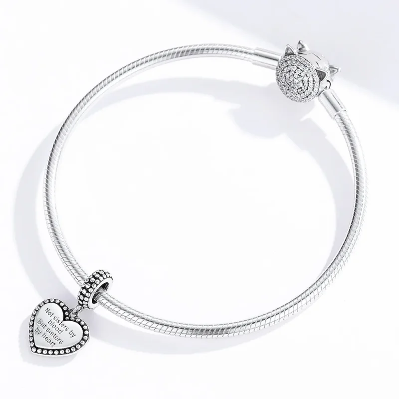 (image for) Pandora Style Silver Bestie Dangle - SCC1396 - View 3