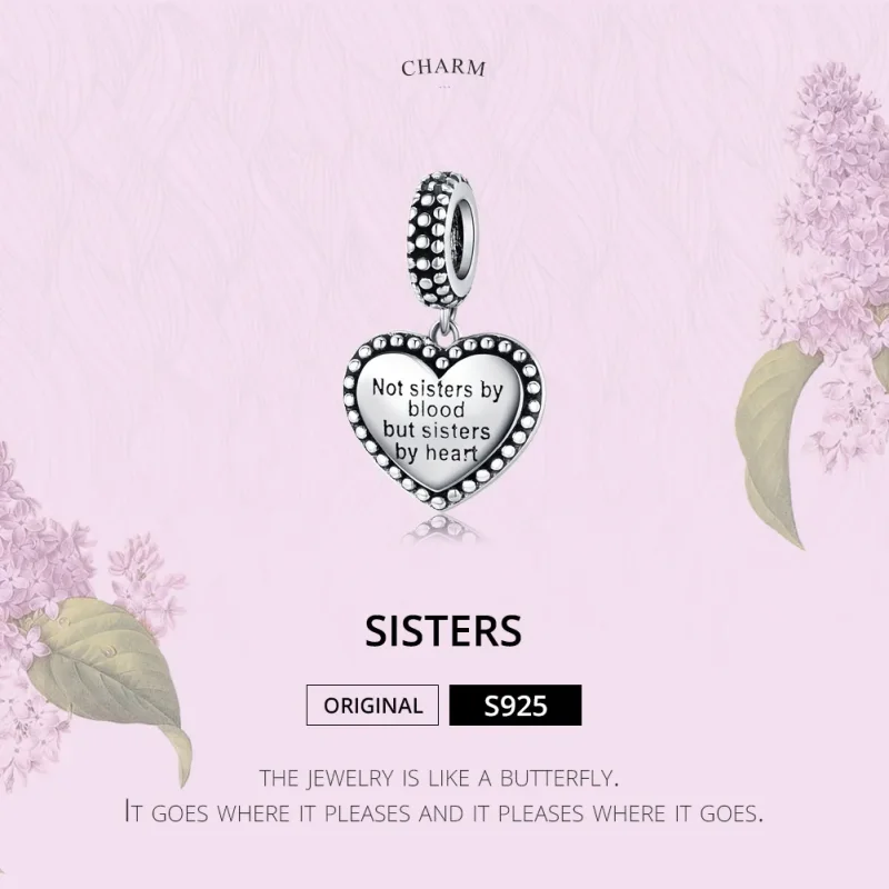 (image for) Pandora Style Silver Bestie Dangle - SCC1396 - View 5