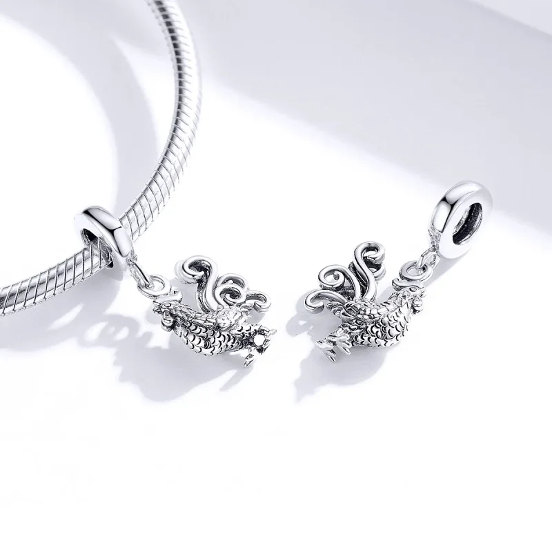 (image for) Pandora Style Silver Brave Rooster Dangle - SCC1337 - View 4