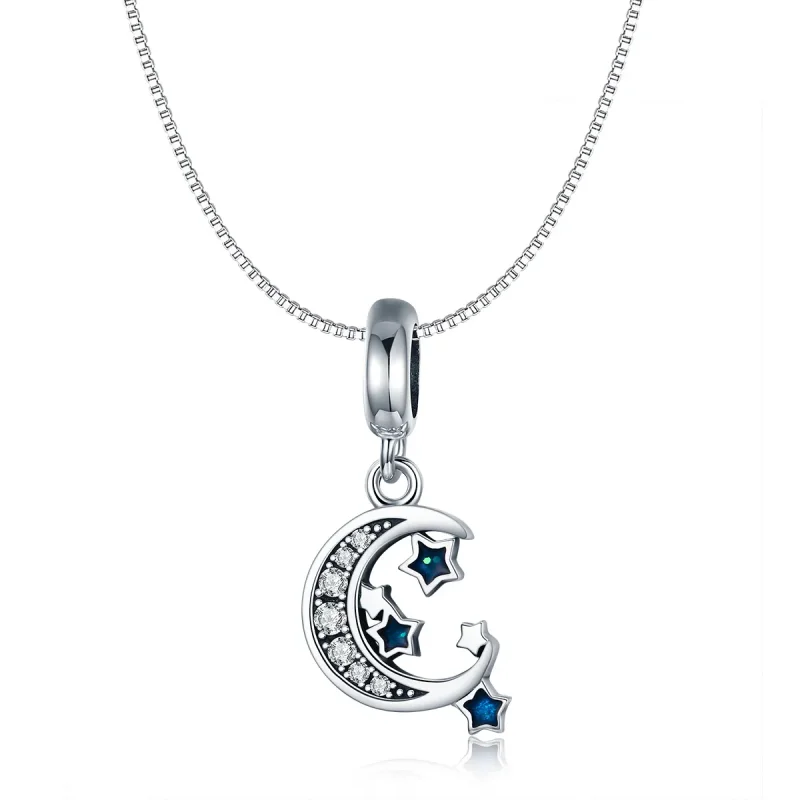 (image for) Pandora Style Silver Bright Stars Dangle - SCC639 - View 6