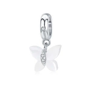 (image for) Pandora Style Silver Butterfly Dangle - SCC1414